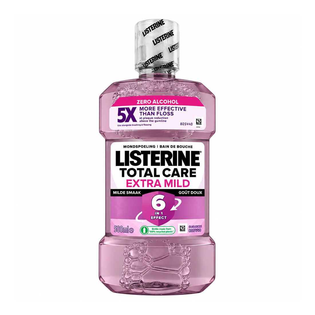 Listerine 500ML Total Care Extra Mild - Sans alcool