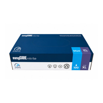 Gant Nitrile Bleu 4grs boite de 100 taille XL Norme EN455