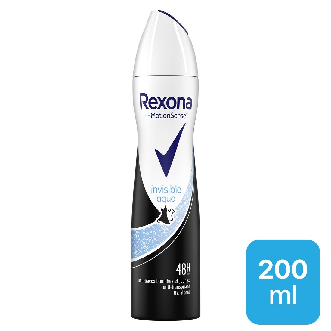 Déodorant Rexona Femme Clear Aqua Crystal 200ML Vendu par lot de 12