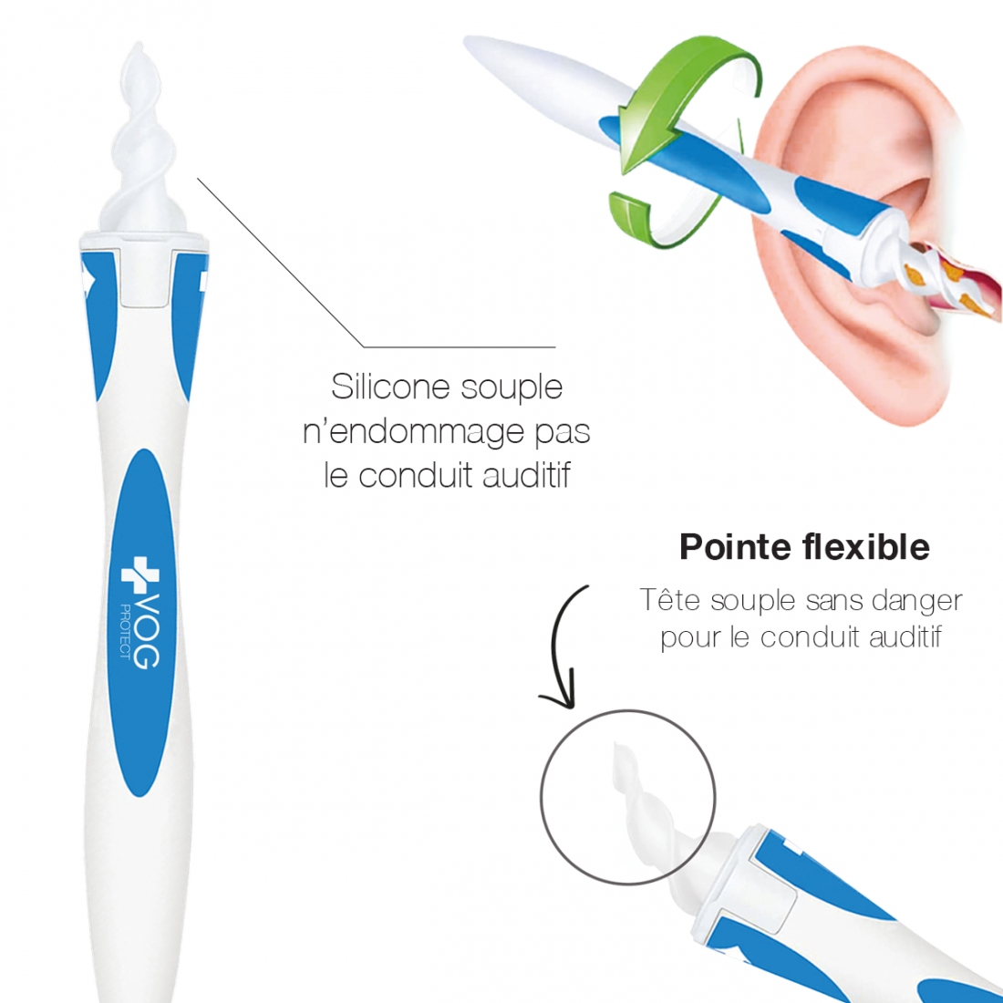 EXTRACTEUR CERUMEN SILICONE VOG PROTECT