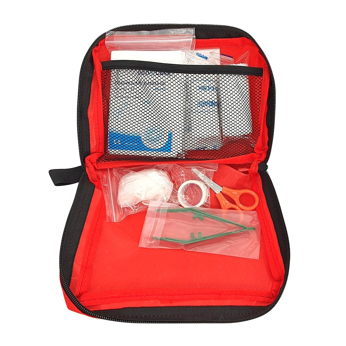 Trousse de 1er secours  20 articles couleur Rouge