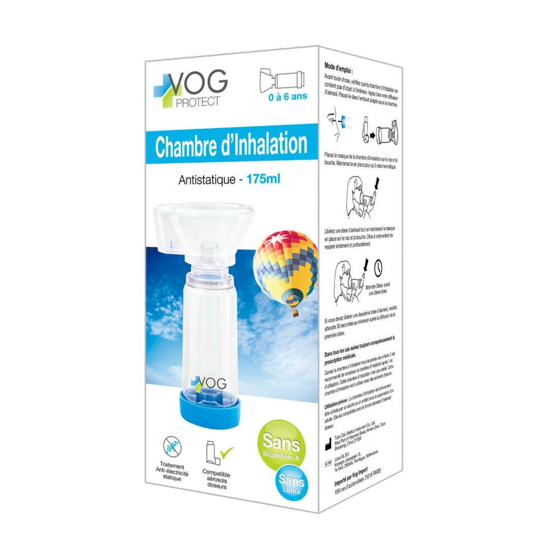 CHAMBRE INHALATION - DE 6 ANS