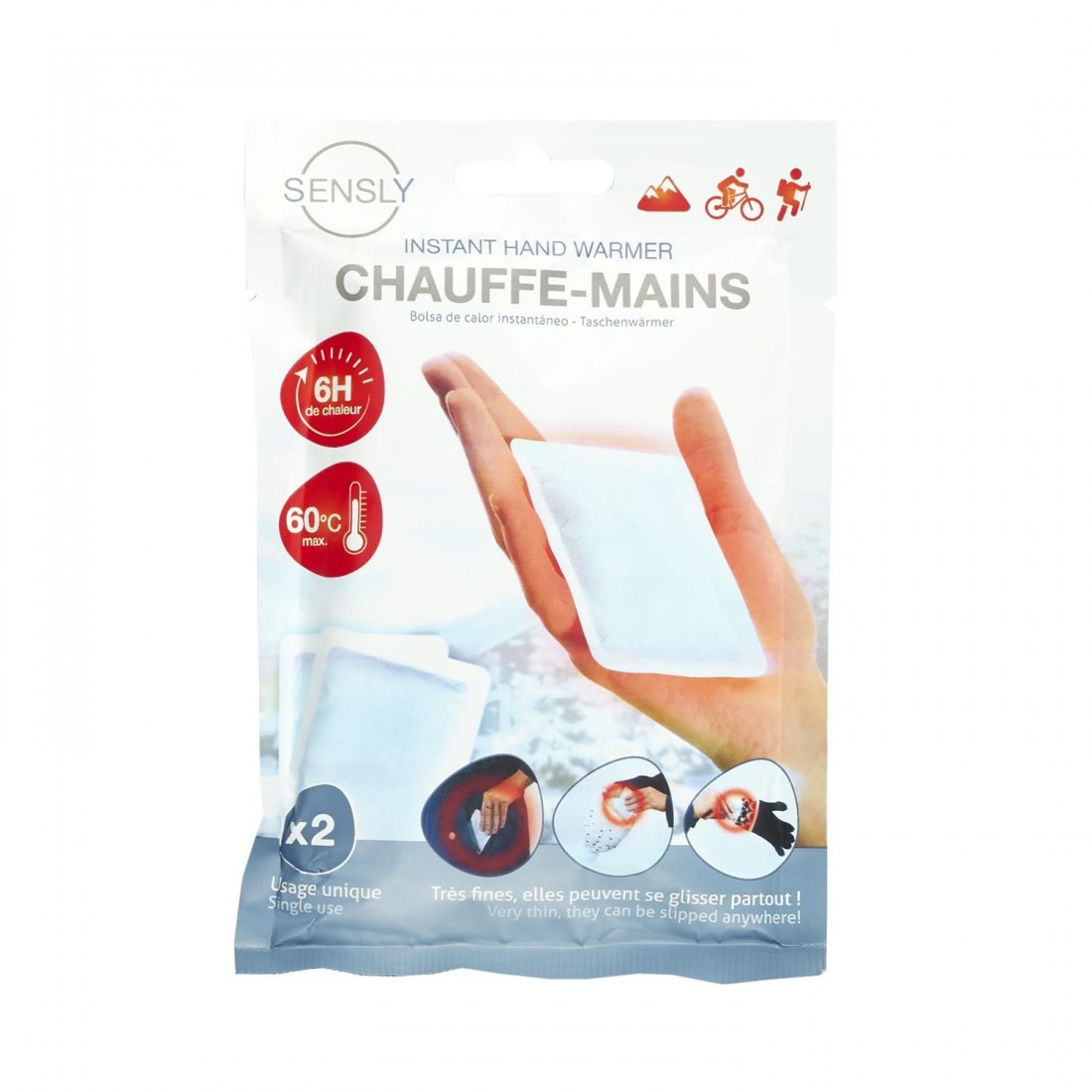 Présentoir de 24 poches chauffantes à usage unique