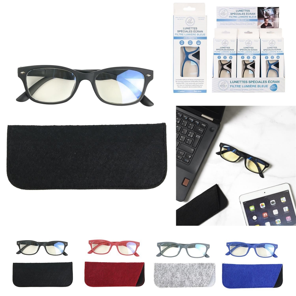 Presentoir de 12 lunettes anti lumiere bleu