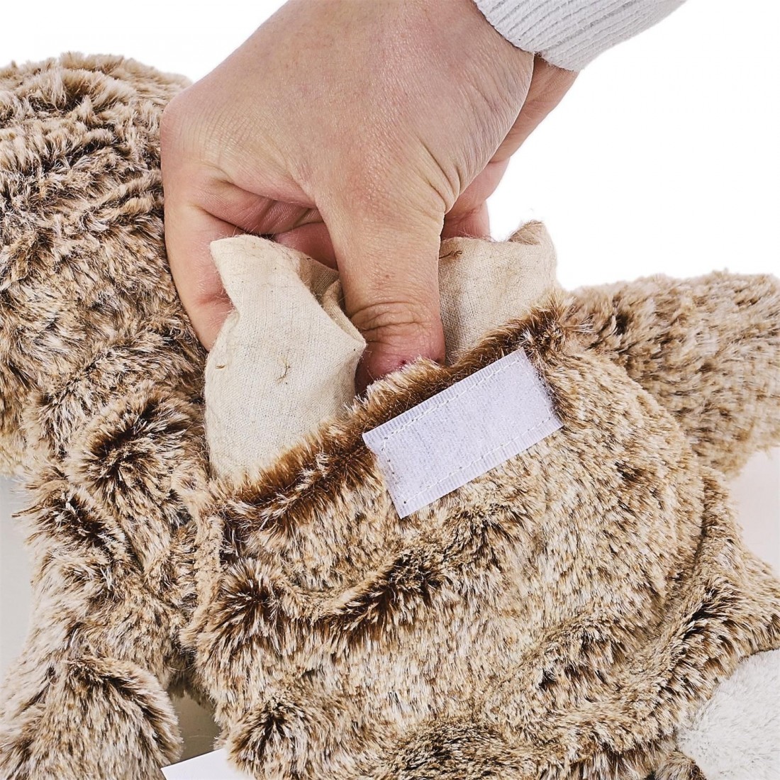 BOUILLOTTE PELUCHE MICRO ONDABLE - Colisage 12 pieces