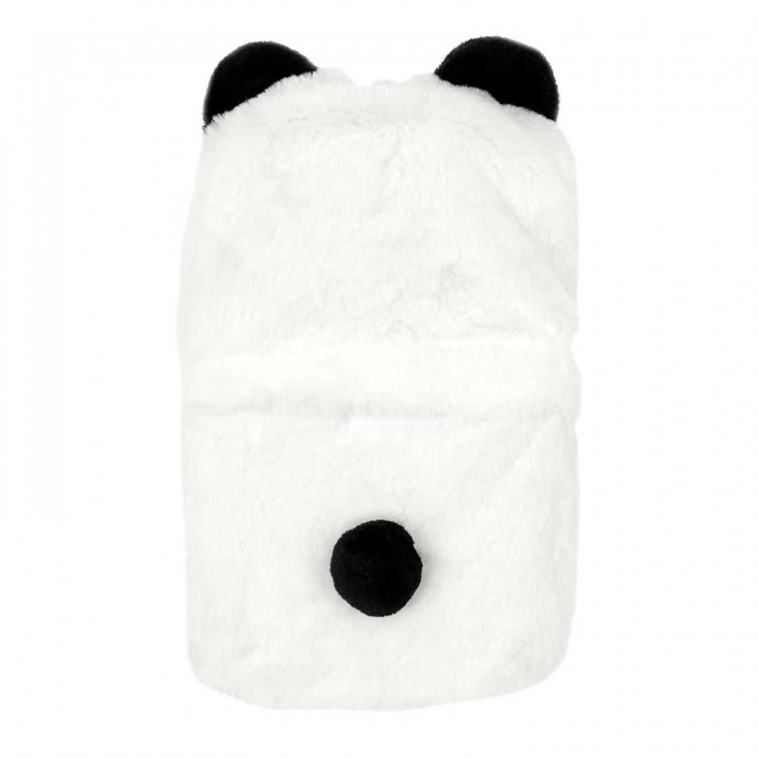Bouillotte animal 1L - toucher doux -panda - blanc et noir