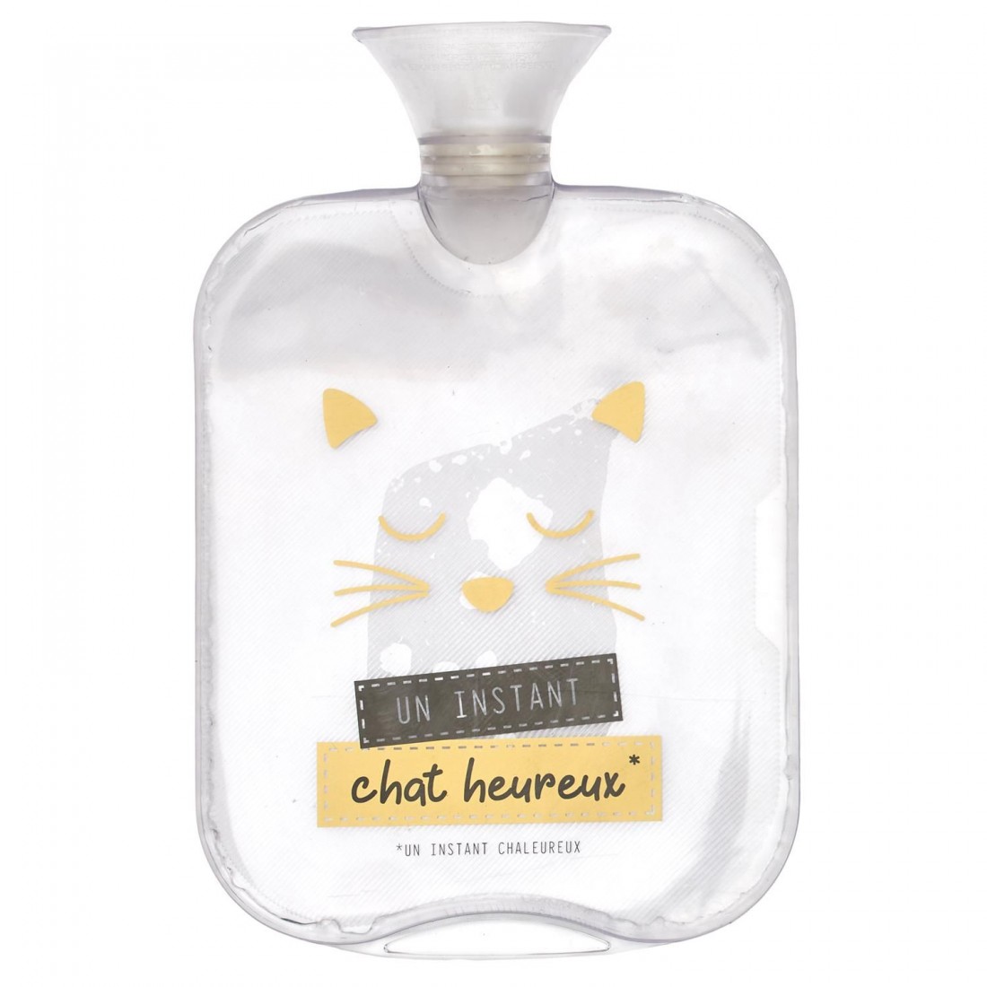 Bouillotte PVC 2 litres avec message humoristique