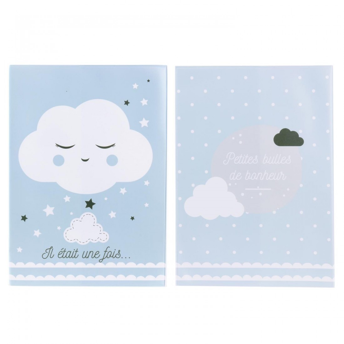PROTEGE CARNET DE SANTE -2 couleurs - Rose et bleu