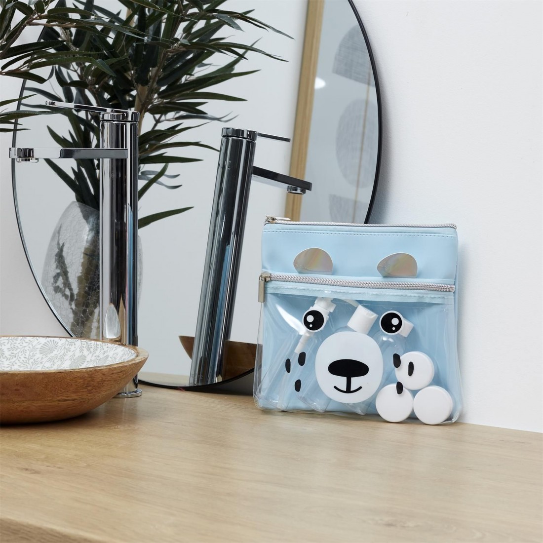 TROUSSE DE VOYAGE AVEC 6 FLACONS