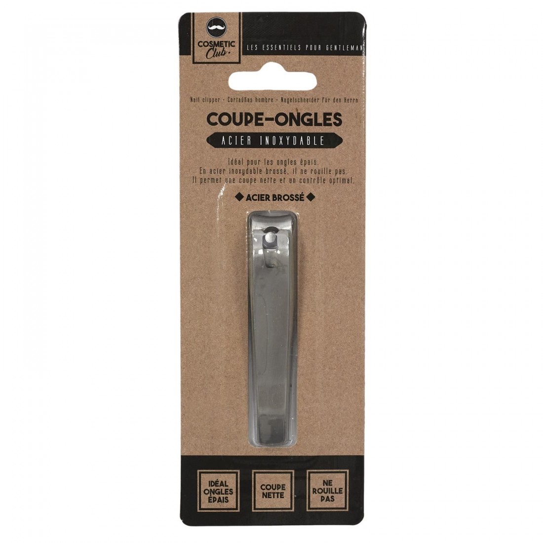 COUPE ONGLES en acier inoxydable