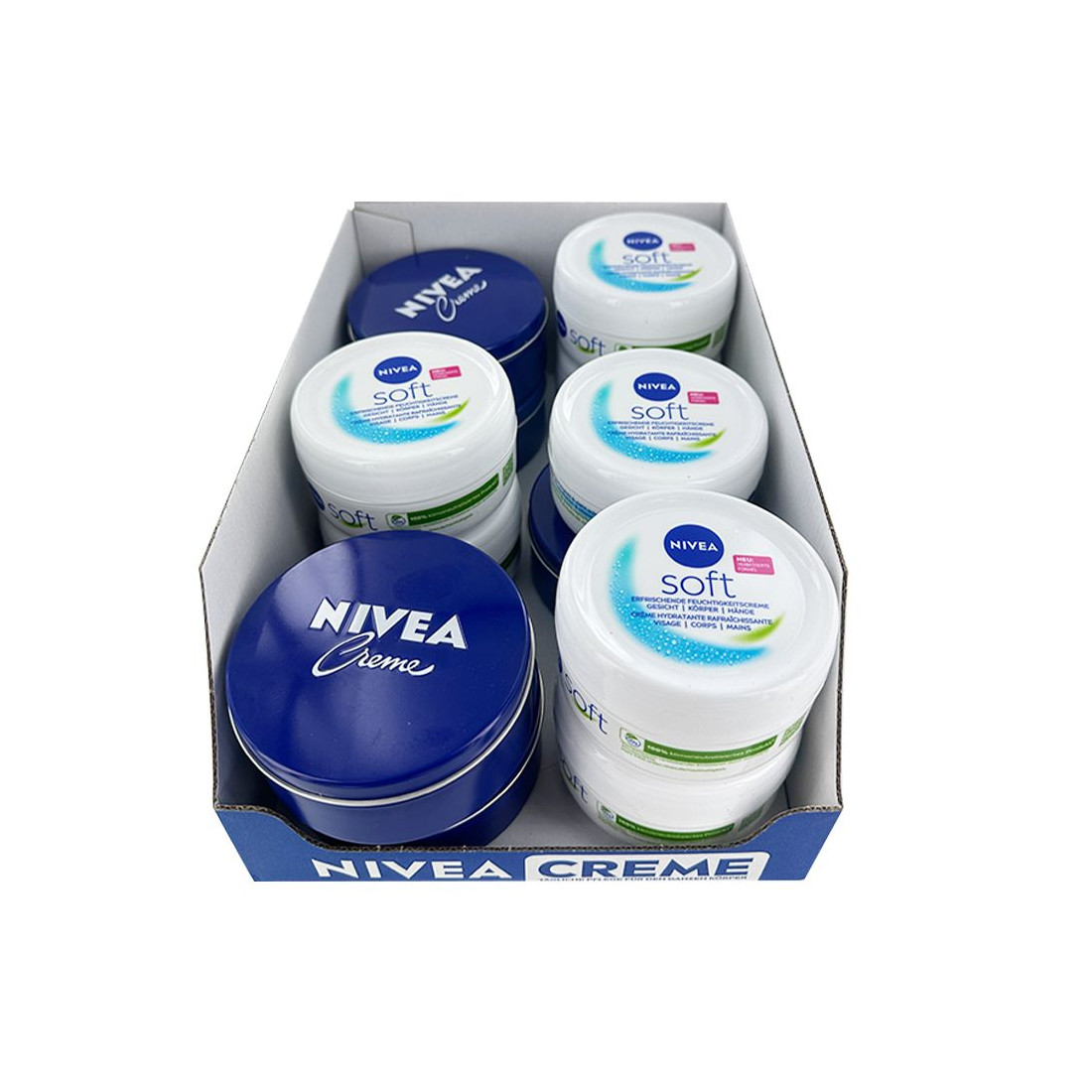 NIVEA CREME DISPLAY 2 ASSORTIMENT 5 CLASSIC X250 ML ET 7 SOFT 200ML