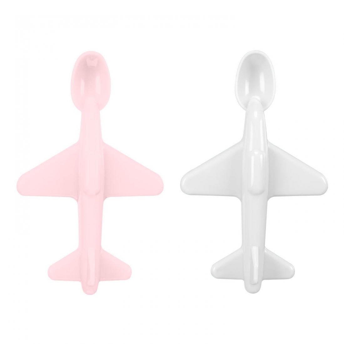 Lot de 2 cuilleres avion en plastique pour bébé