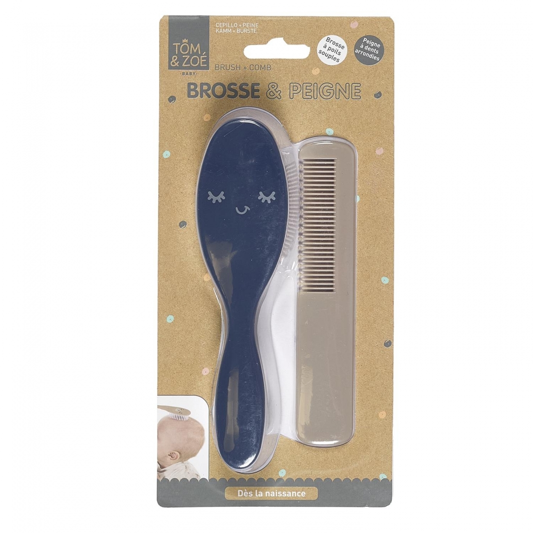 Set coiffure Brosse et peigne pour bebe