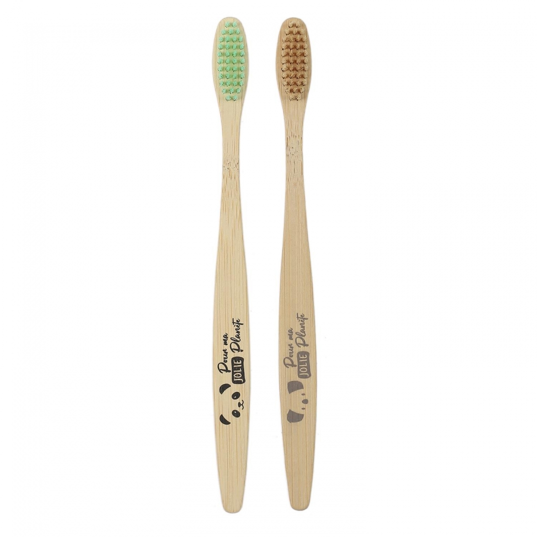 Lot de 2 BROSSE A DENTS BAMBOU Adulte