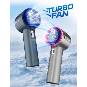 Ventilateur Turbo Fan Batterie 4000 mah couleur Bleu Foncé