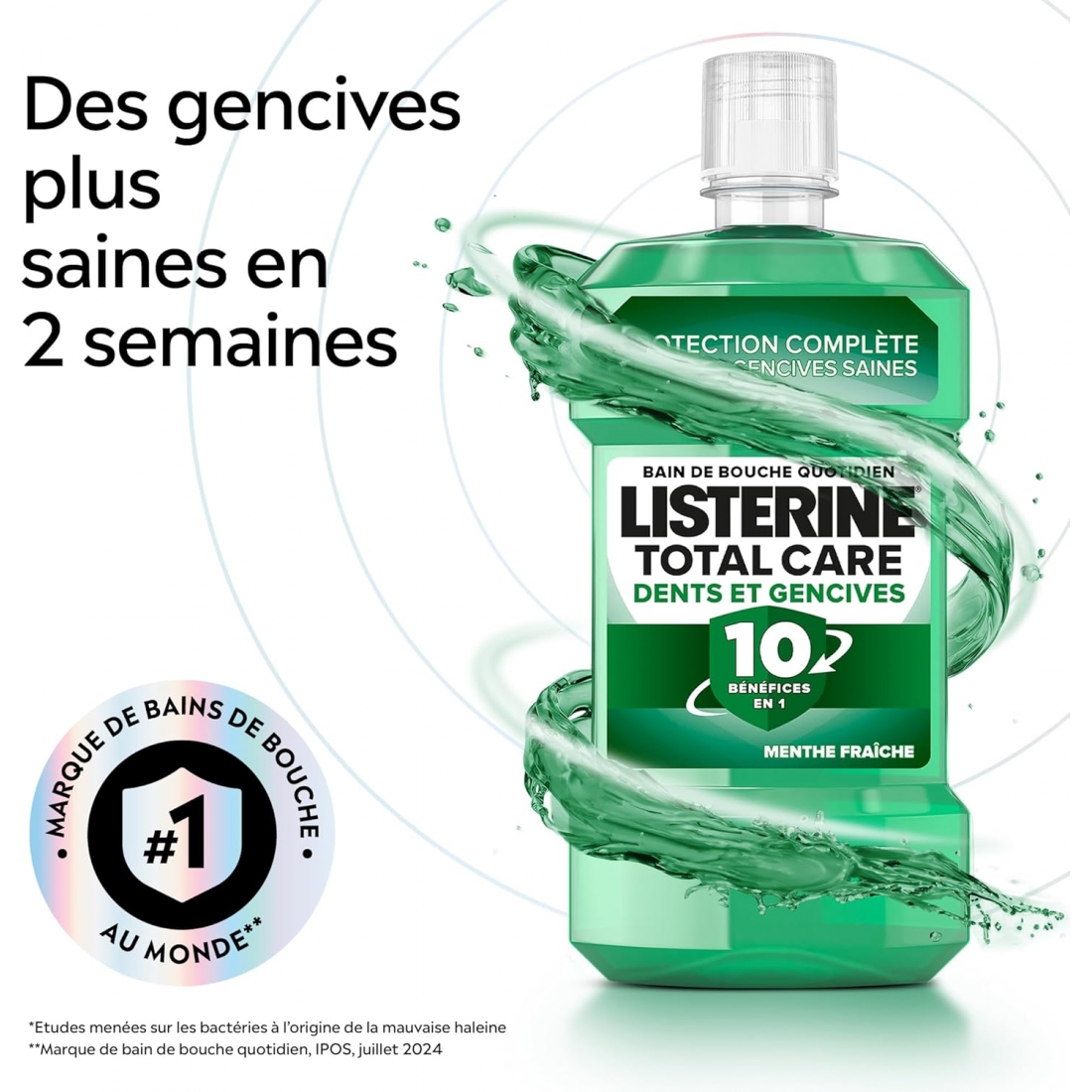 LISTERINE BAIN DE BOUCHE 250 ML Menthe Fraiche CT 6