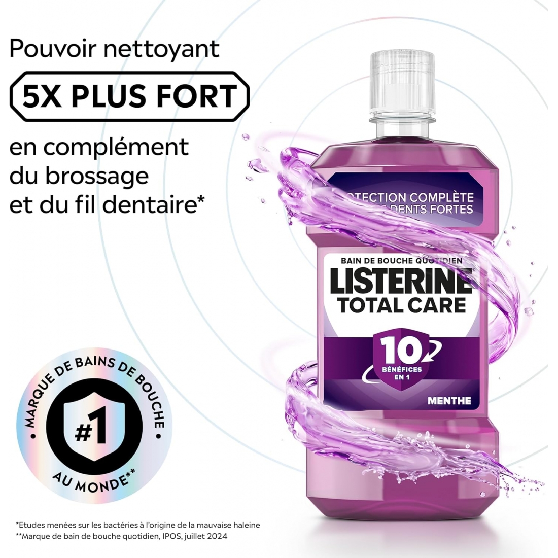 LISTERINE BAIN DE BOUCHE 250 ML Soin Total Care CT 6