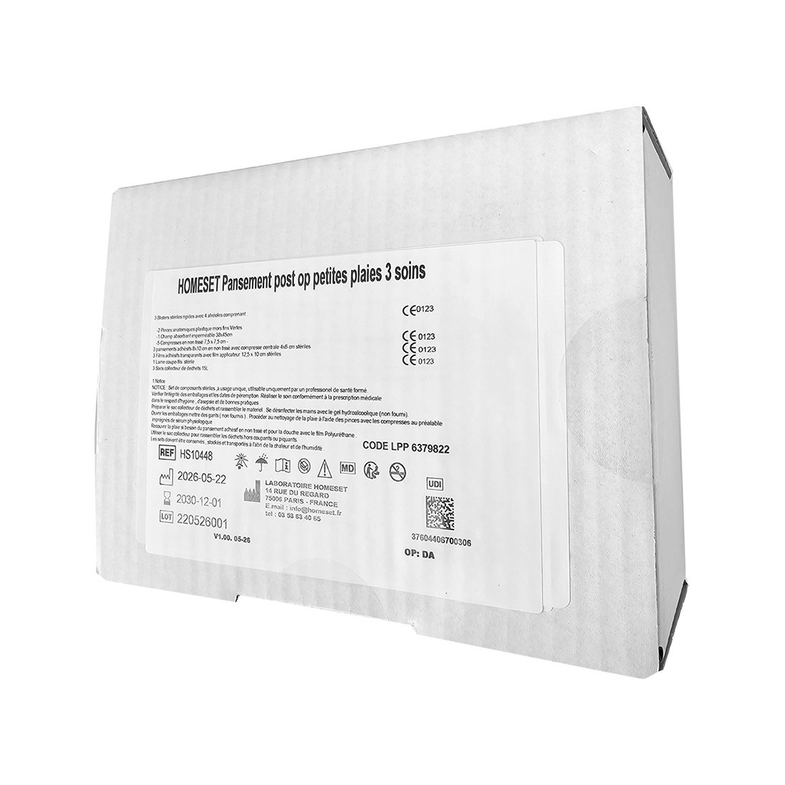 Set pansement Post Op Homeset petites plaies - 3 soins