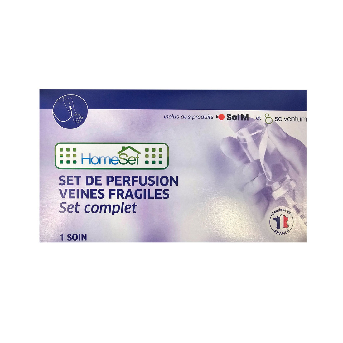 Set Pose voie veineuse sous cutanee perfuseur 1 voie ct 6 HS10743