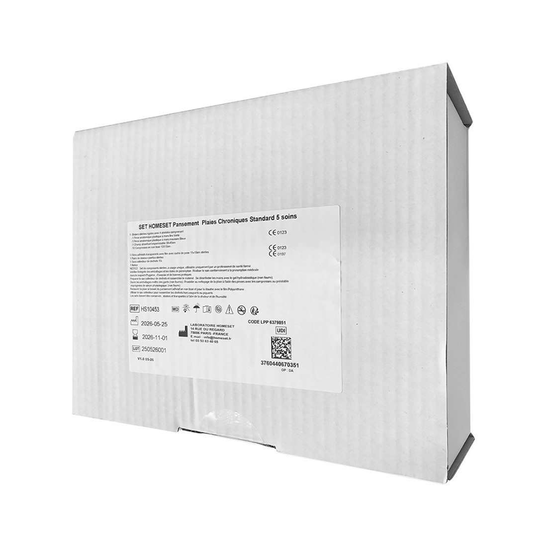 Set pansement Post Op Homeset plaies standard - 5 soins