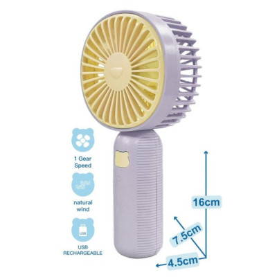 Mini ventilateur 400mah YH0060 - Violet