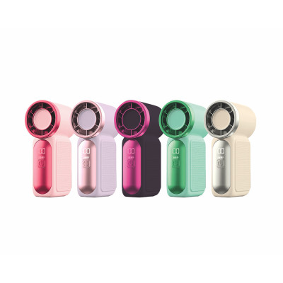 Mini Ventilateur rechargeable 1200 mah Pocket Fan à 6 vitesses - Rose