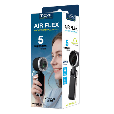 Ventilateur pivotant a 180 °  2400 Mah Air Flex - Noir