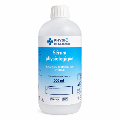 Serum physiologique PhysioPharma Flacon 500ml
