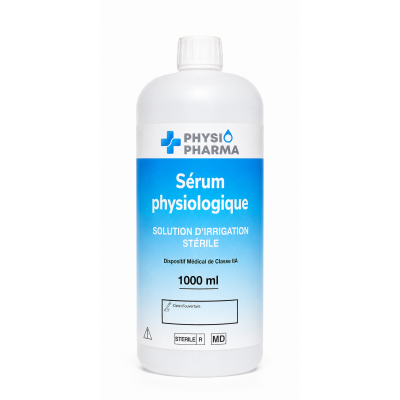 Serum physiologique PhysioPharma Sterile Flacon 1000ml