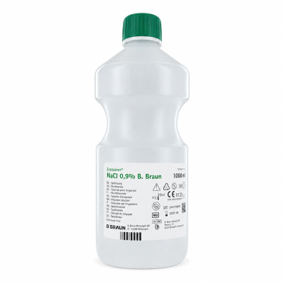 Serum physiologique Sterile BBraun Flacon Plastique de 1000ml