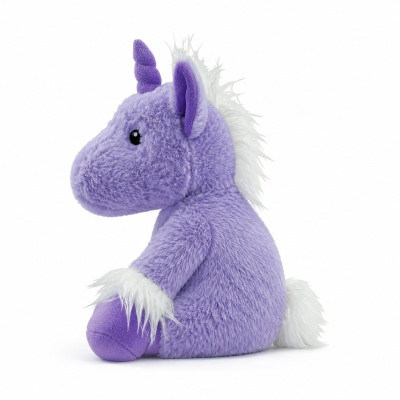 Bouillotte peluche dehoussable 25cm + sachet - LICORNE