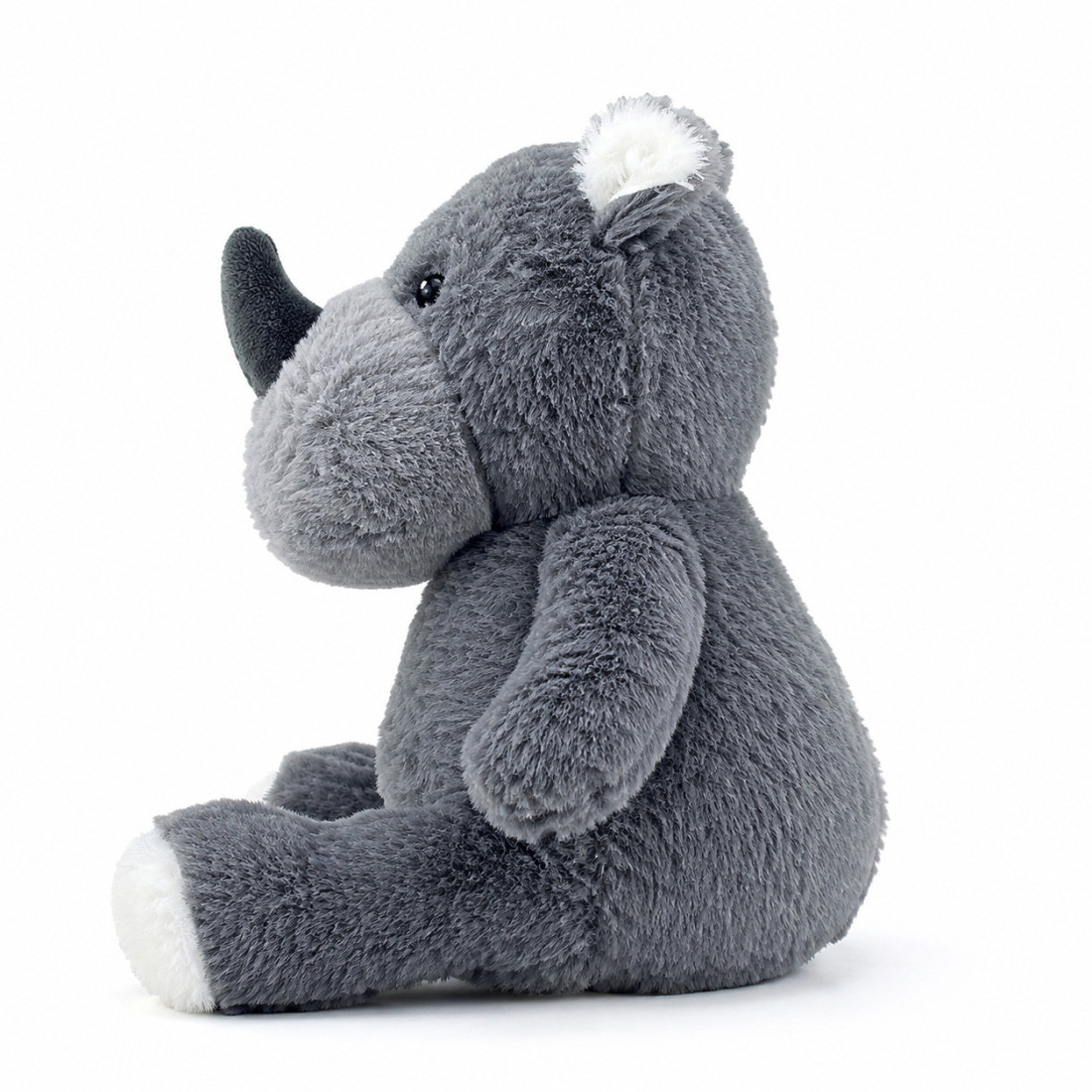 Bouillotte peluche dehoussable 25cm + sachet - RHINOCEROS