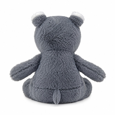 Bouillotte peluche dehoussable 25cm + sachet - RHINOCEROS