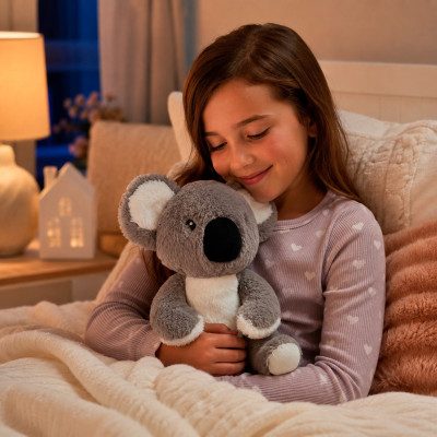 Bouillotte peluche dehoussable 25cm + sachet lavande - KOALA