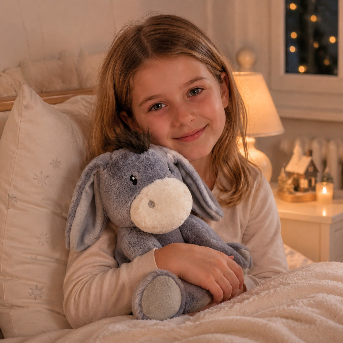 Bouillotte peluche dehoussable 25cm + sachet lavande - ANE