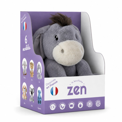 Bouillotte peluche dehoussable 25cm + sachet lavande - ANE