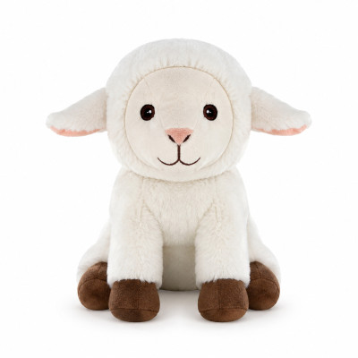 Bouillotte peluche dehoussable 25cm + sachet lavande - MOUTON