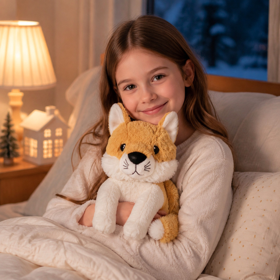 Bouillotte peluche dehoussable 25cm + sachet lavande - CHIEN