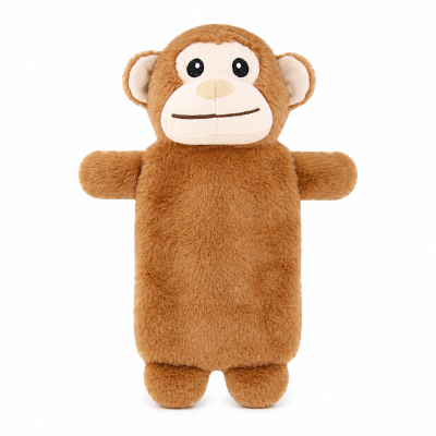 Bouillotte caoutchouc naturel 750ML + revetement PELUCHE - SINGE
