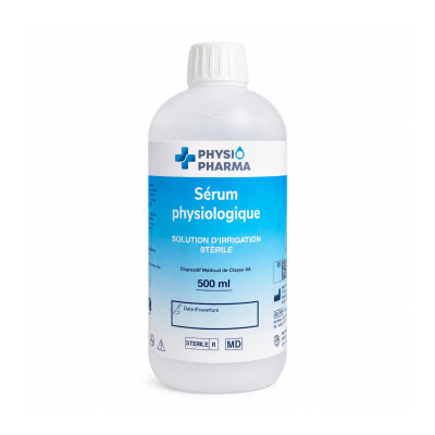Serum physiologique PhysioPharma Flacon 500ml