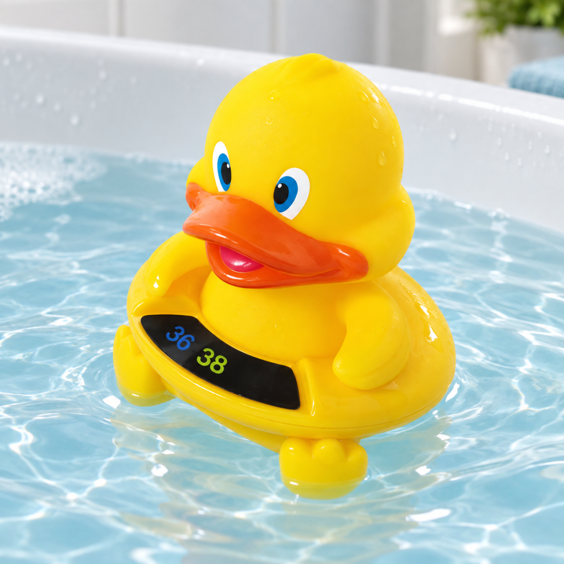 Thermomètre de bain sans pile thermosensible - Canard