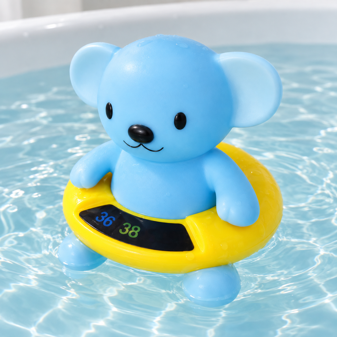 Thermomètre de bain sans pile thermosensible - Koala Bleu