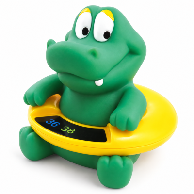 Thermomètre de bain sans pile thermosensible - Crocodile