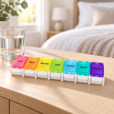 Pilulier semainier avec 7 compartiments | Vog Protect