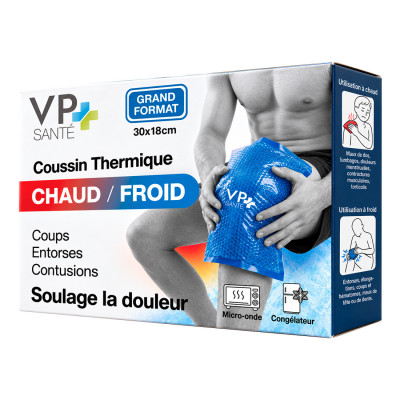 Coussin Thermique Chaud Froid Grand Format 30 x 18 cm | VP Santé