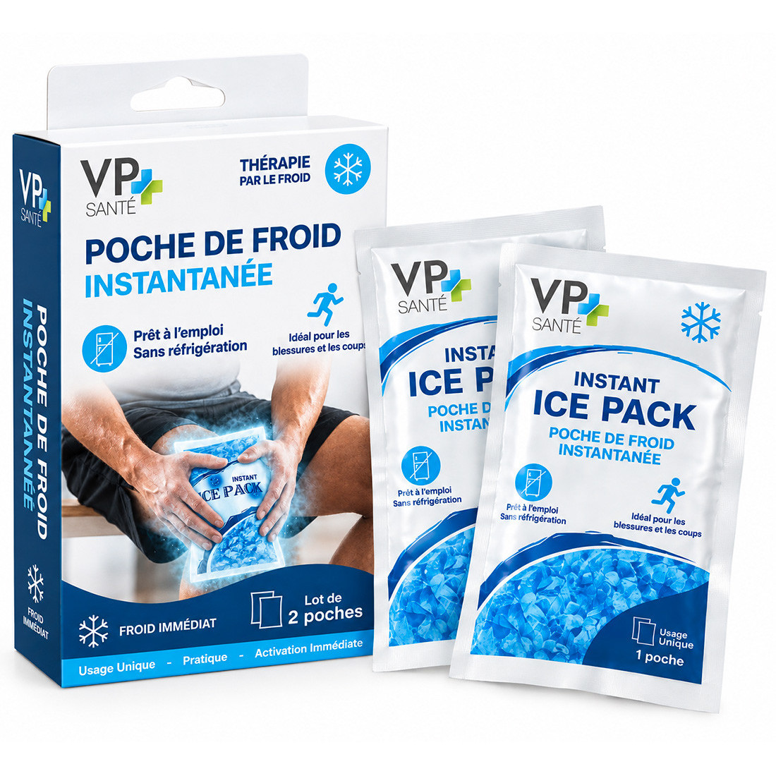 Poche de Froid Instantanée – Lot de 2