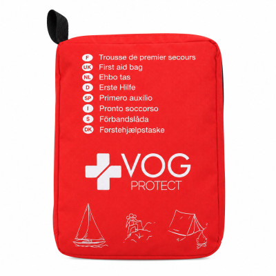 Trousse de 1er secours 20 articles couleur Rouge