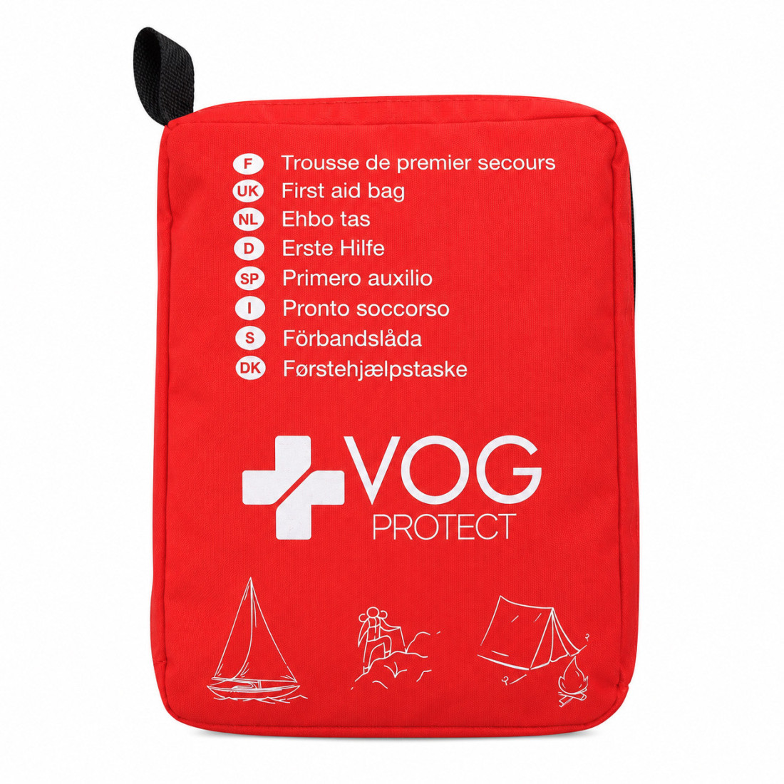Trousse de 1er secours 20 articles couleur Rouge