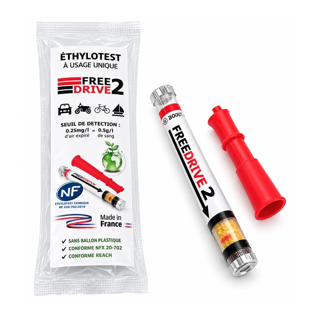 Ethylotest Turdus NF 0.5g/l Freedrive 2