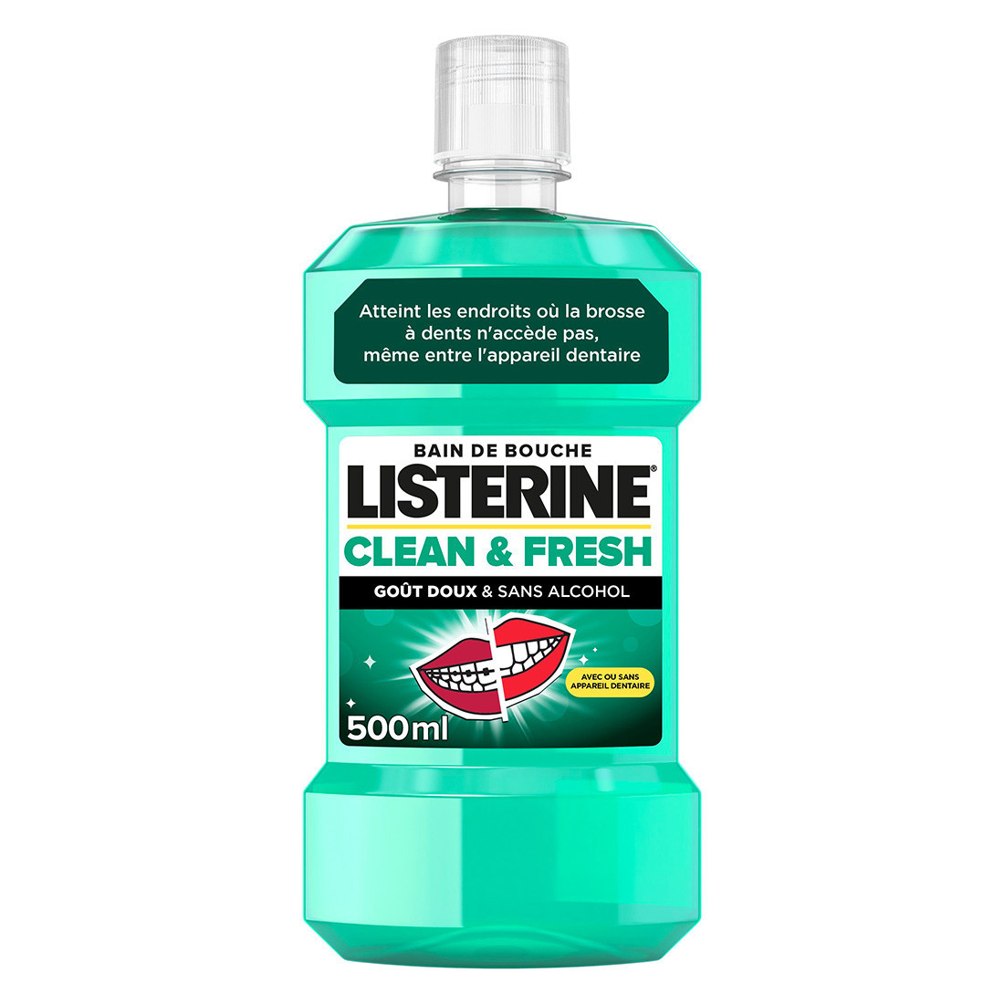 Listerine 500ML Menthe fraicheur gout doux